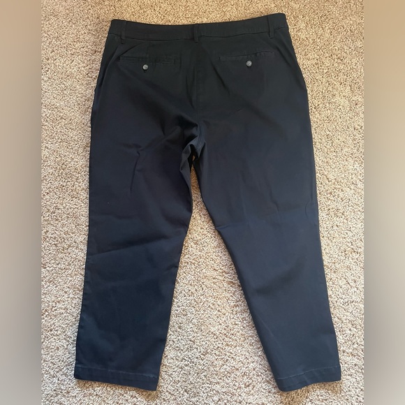 TOMMY BAHAMA Cropped Flat Front Black Barocay Pants Size 16 - Picture 5 of 16